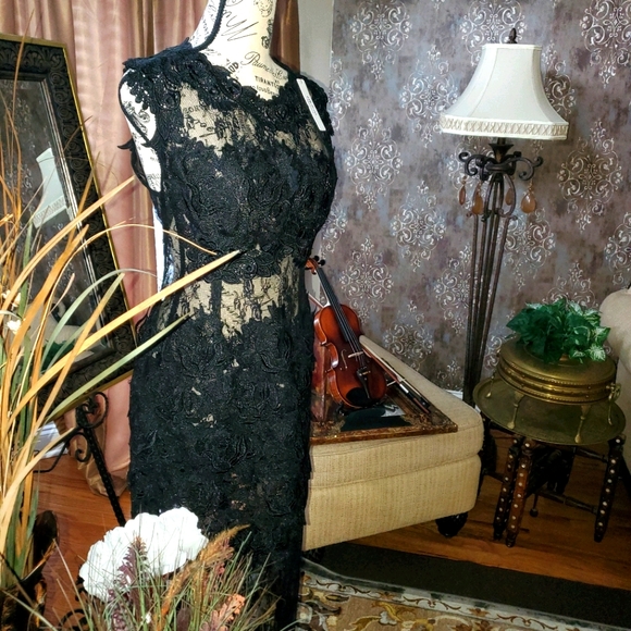 Lace Black Dress - Picture 1 of 12
